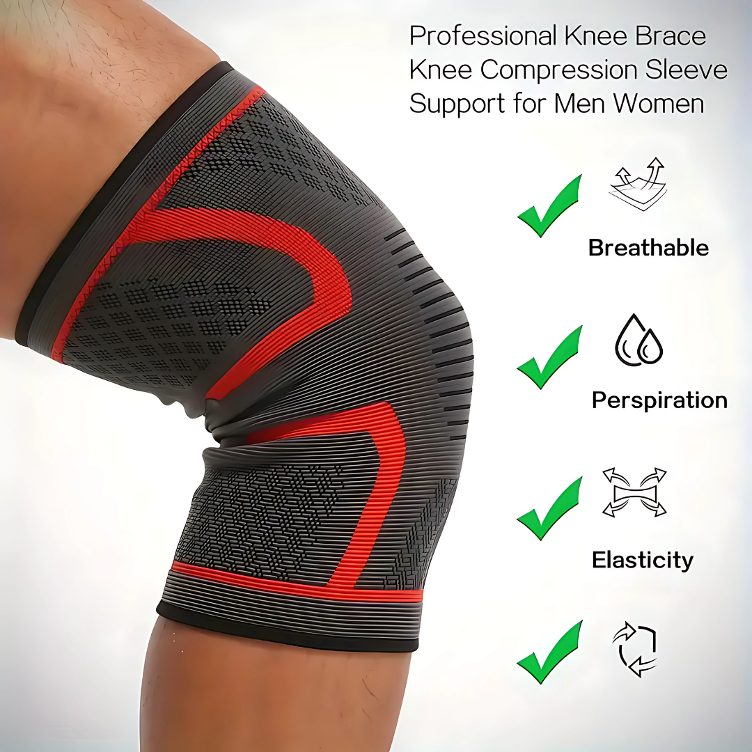 2pcs Anti-Slip Elastic Knee Brace Compression Sleeves