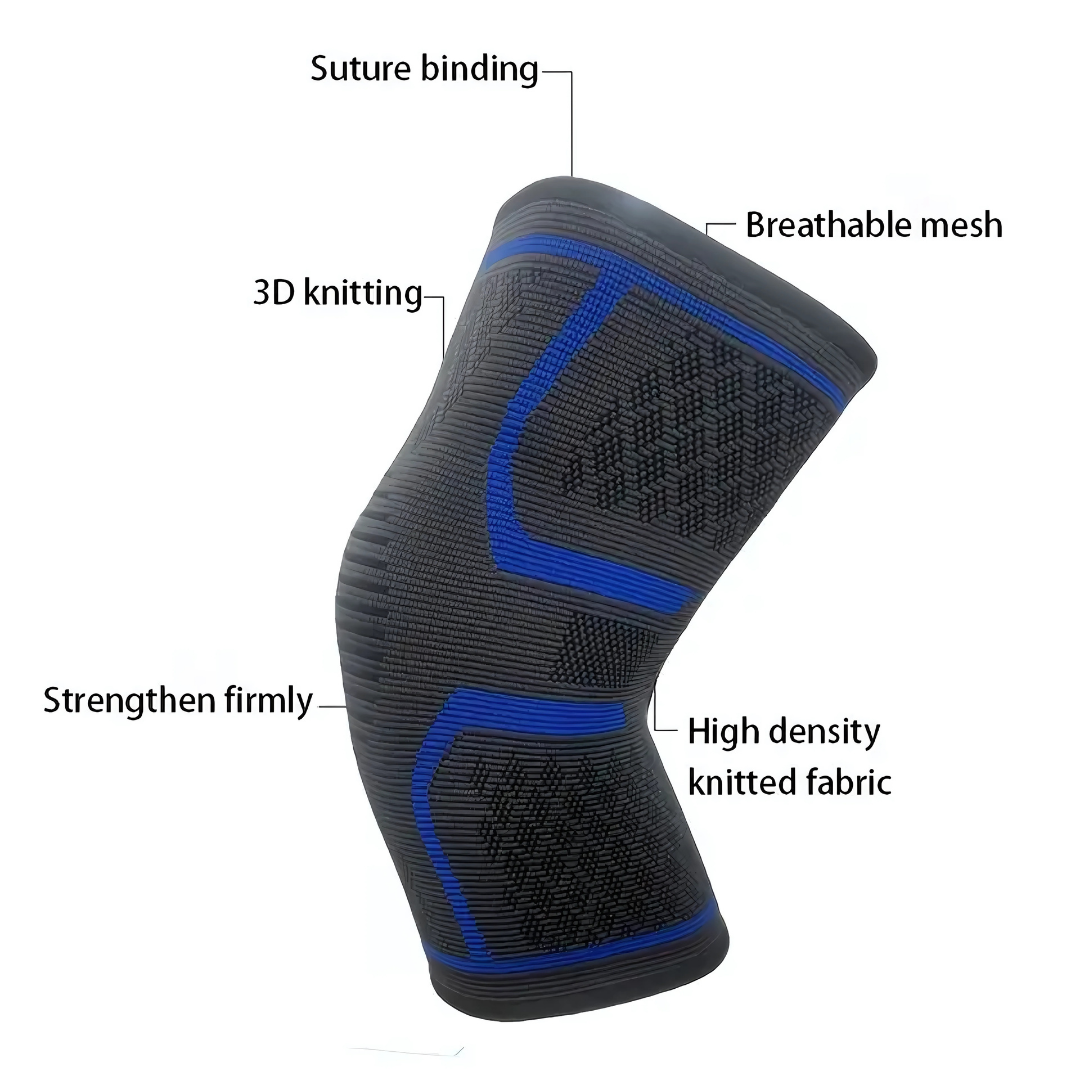 2pcs Anti-Slip Elastic Knee Brace Compression Sleeves