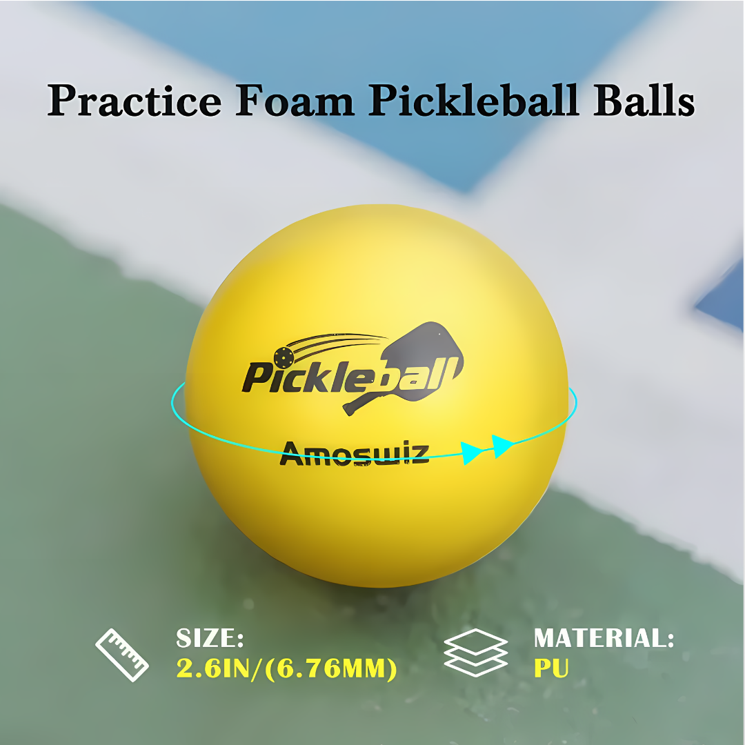 6pcs Quiet Foam Pickleballs