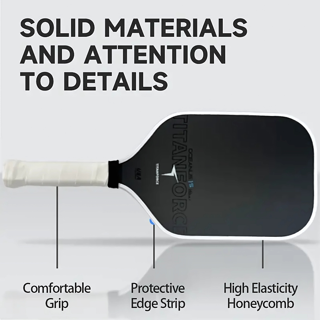 Professional-Grade T800 Carbon Fiber Paddle: 16mm Core for Elite Spin & Control