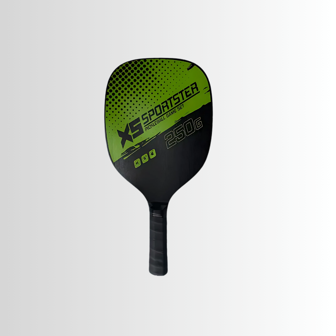 Wood Paddle Set: 2 Rackets, 4 Balls & Bag - Lightweight for Beginners