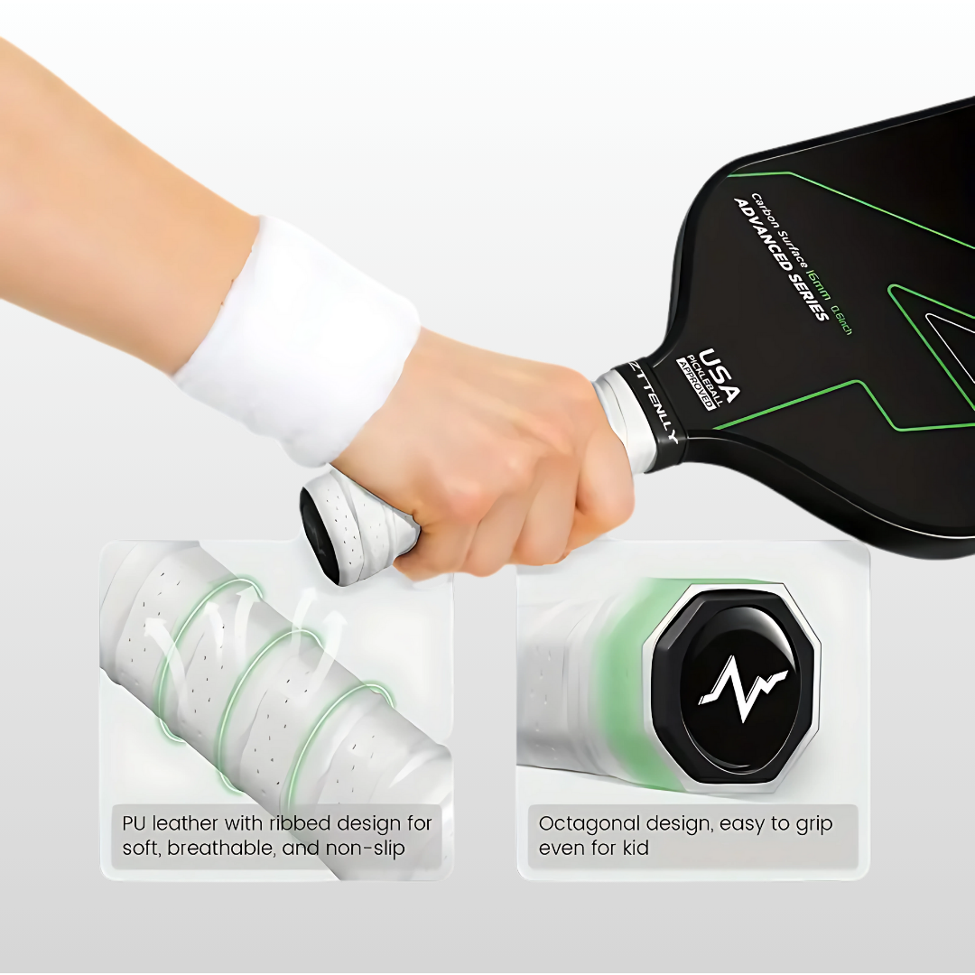 Tournament-Certified Performance Paddle: T300 Carbon Fiber & 16mm Core for Elite Control