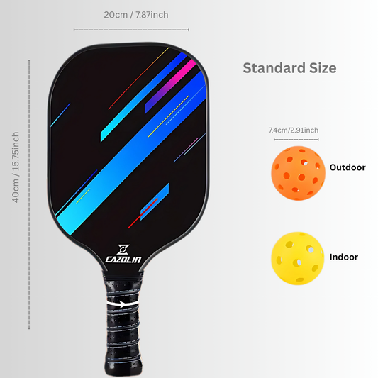 T300 Carbon Paddle Set: Lightweight Design + Tournament Indoor Balls + Ultra-Grip