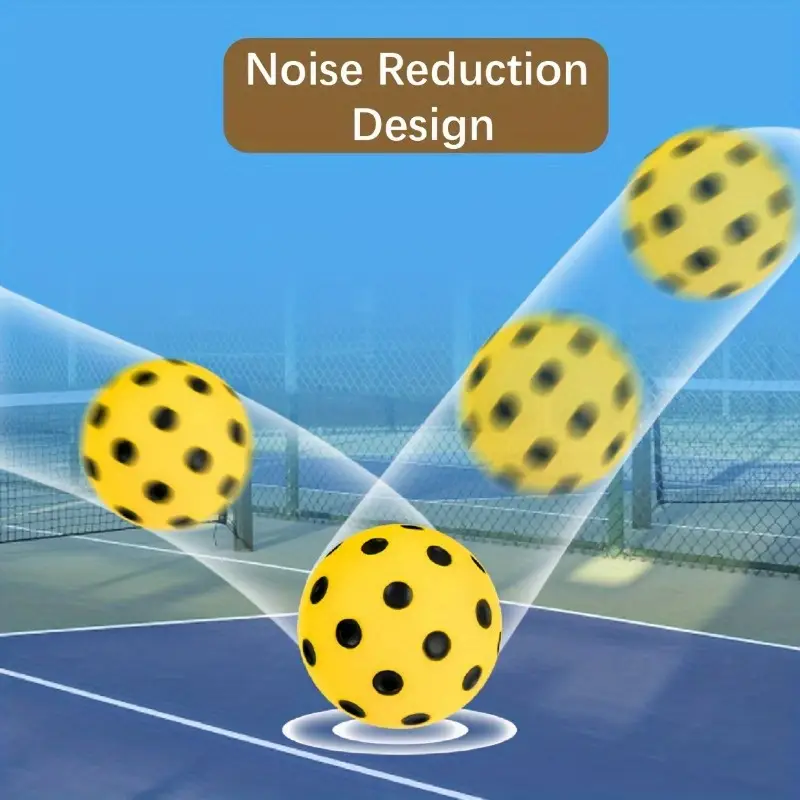 Quiet Pickleball Balls, Soft and Durable, for Indoor or Outdoor Practice
