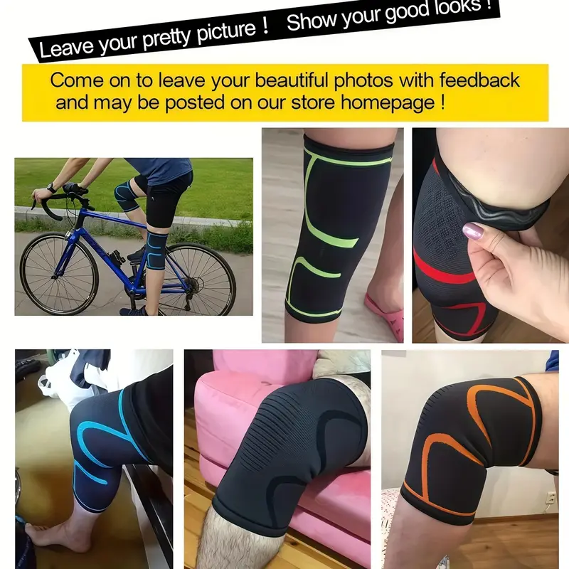 Anti-Slip Elastic Knee Brace Compression Sleeves - Sports Knee Supports for Pickleball, Australia Pickleball