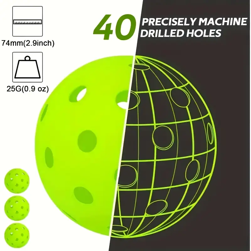 Professional-Grade 11 Pack Pickleballs