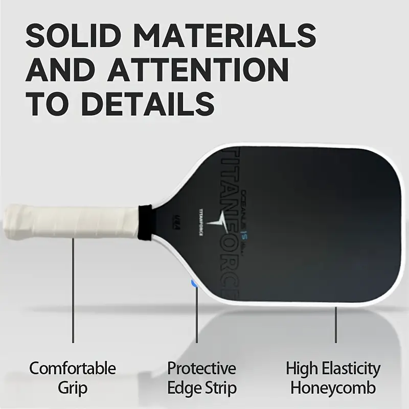 Professional-Grade T800 Carbon Fiber Paddle: 16mm Core for Elite Spin & Control