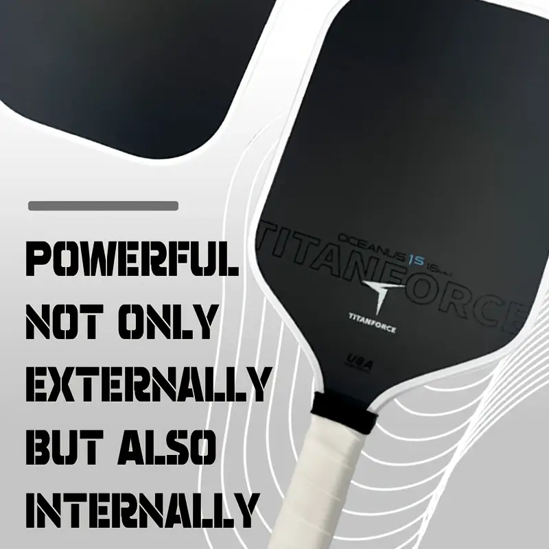 Professional-Grade T800 Carbon Fiber Paddle: 16mm Core for Elite Spin & Control