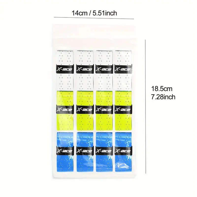 12pcs Perforated Pickleball Paddle Overgrips