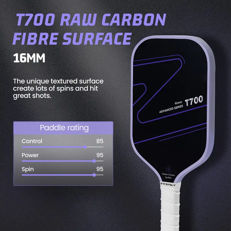 2Pack Premium T700 Carbon Fiber Pickleball Paddle - USAPA Standard