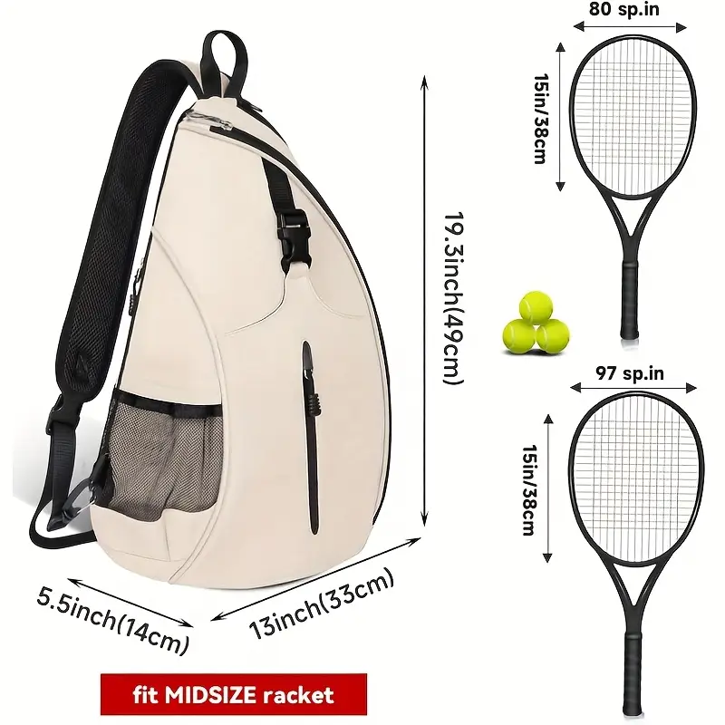 Pro Organizer Pickleball Bag – Padded Compartment, Hydration Pocket & Adjustable Strap