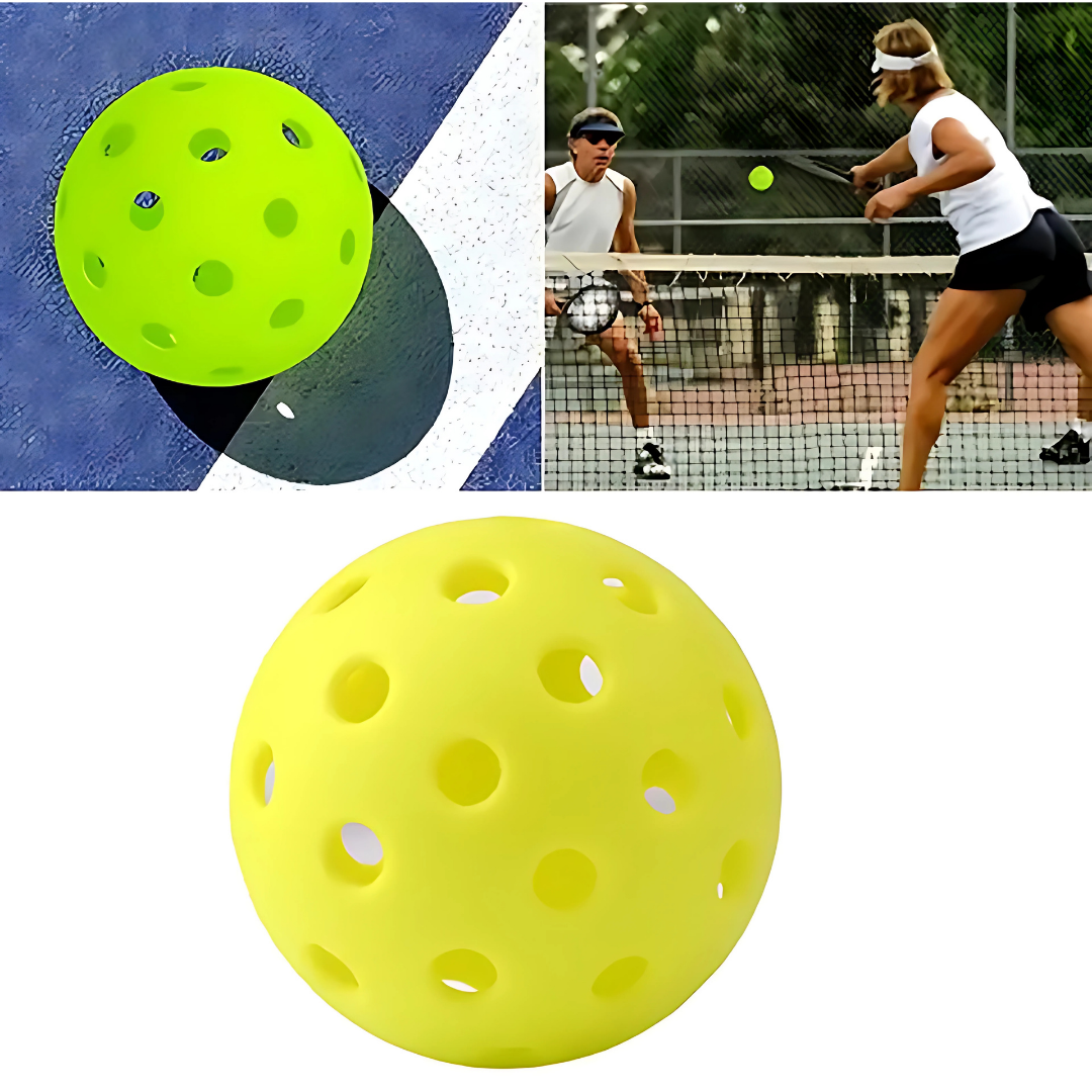 Pro 12-Pack Outdoor Pickleballs - 40H Wind-Resistant PE w/ Mesh Bag