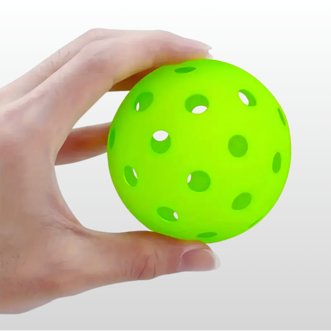 Pro 12-Pack Outdoor Pickleballs - 40H Wind-Resistant PE w/ Mesh Bag