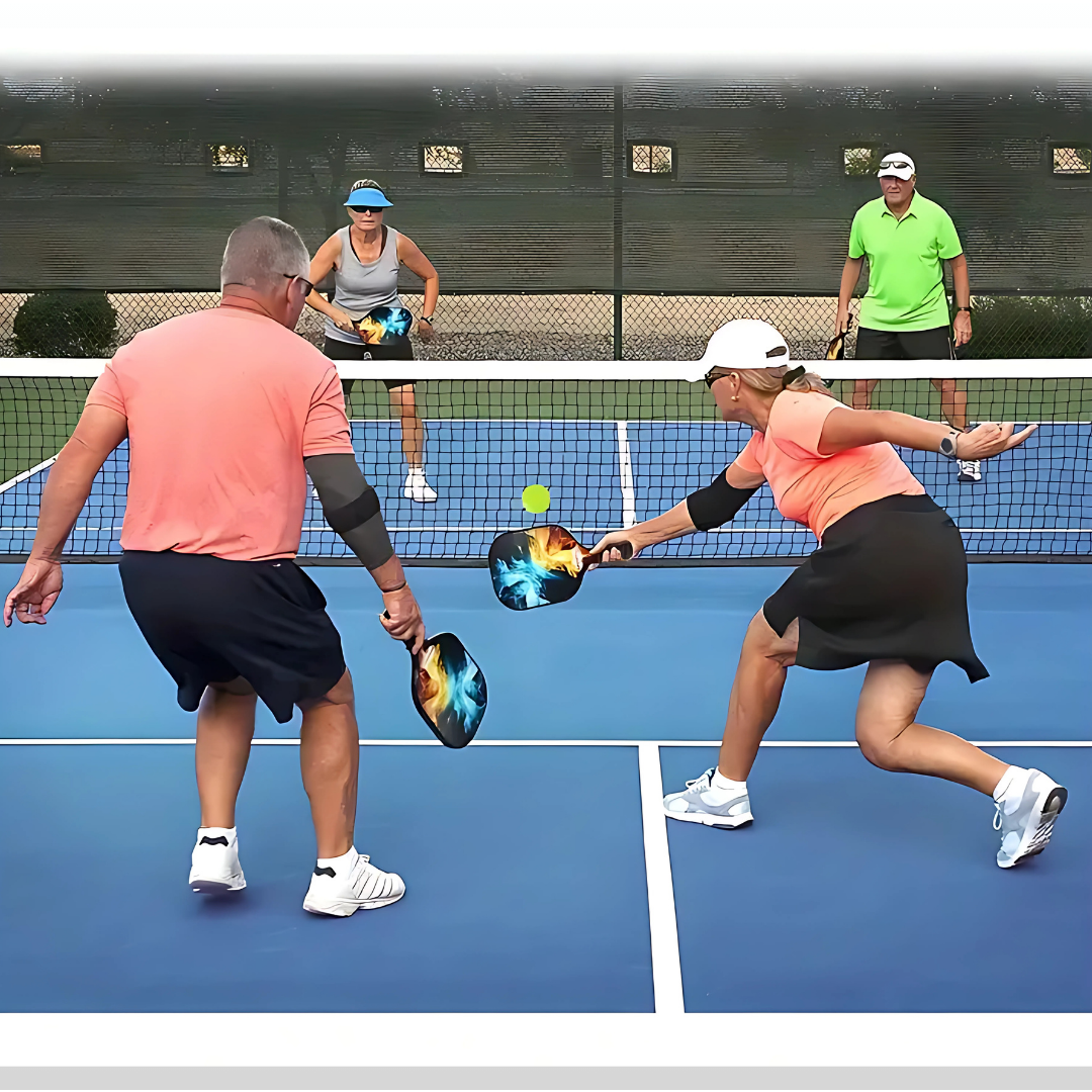 22ft Portable Pickleball Set: Net + 4 Paddles/Balls & Bag