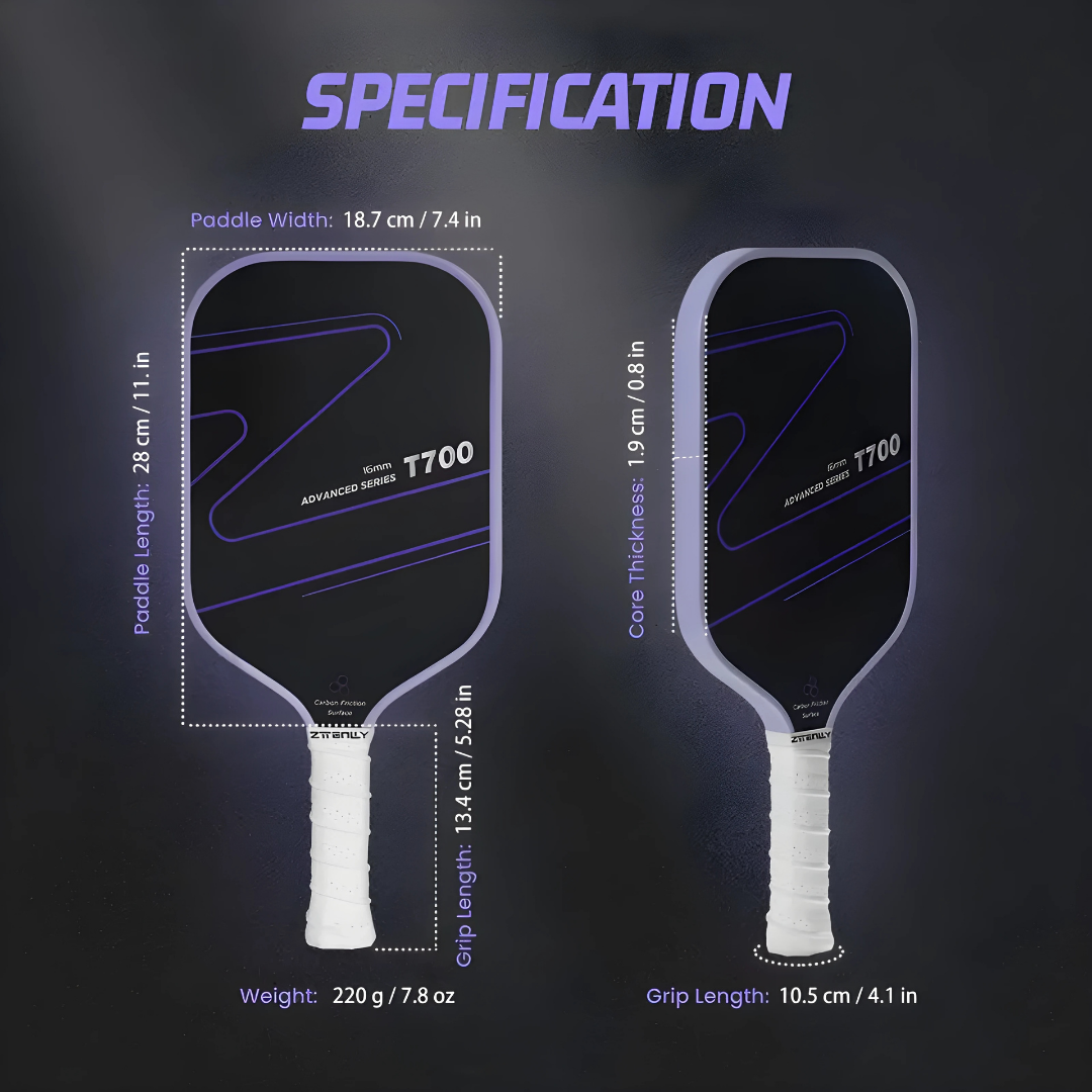 2Pack Premium T700 Carbon Fiber Pickleball Paddle - USAPA Standard
