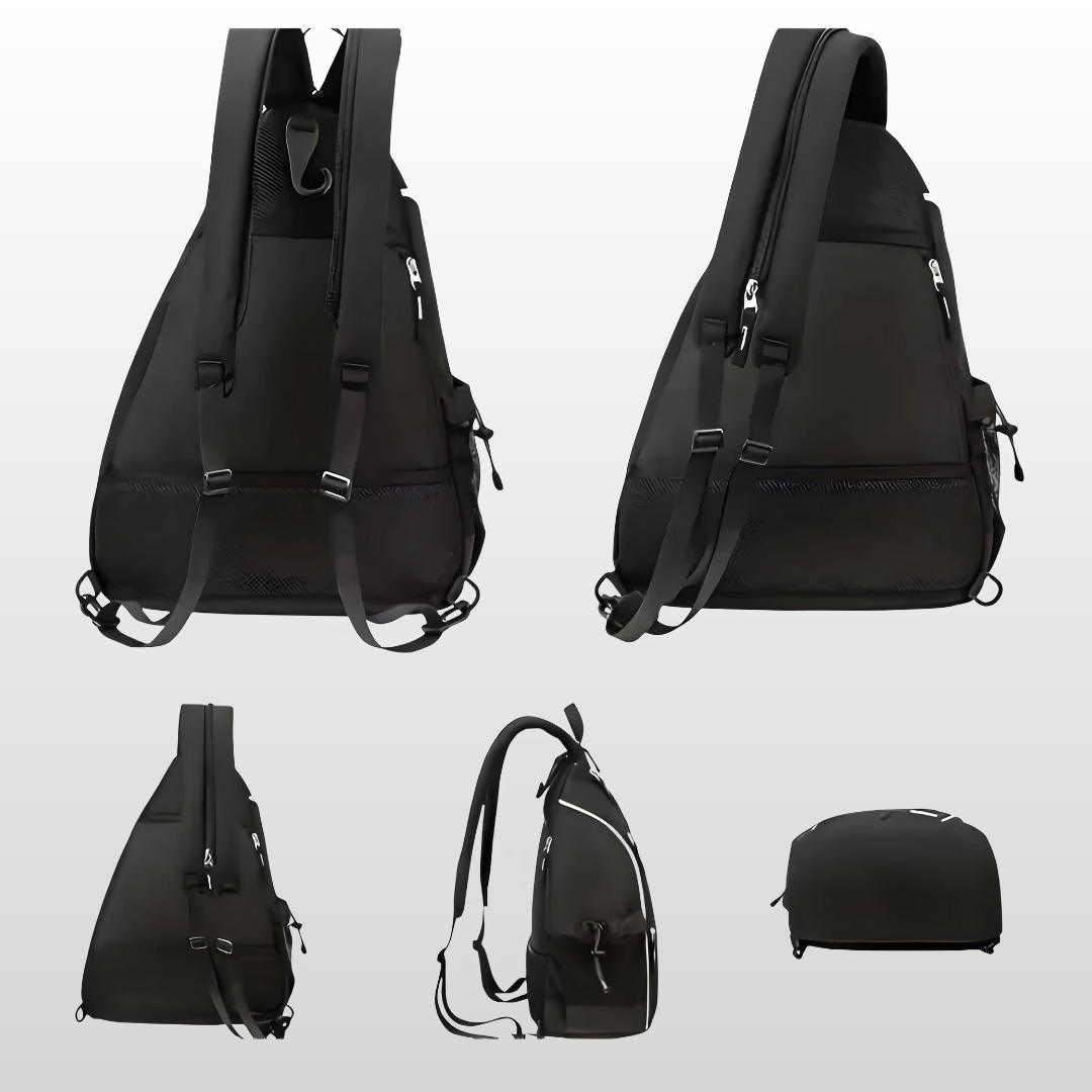 Pro Organizer Pickleball Bag – Padded Compartment, Hydration Pocket & Adjustable Strap