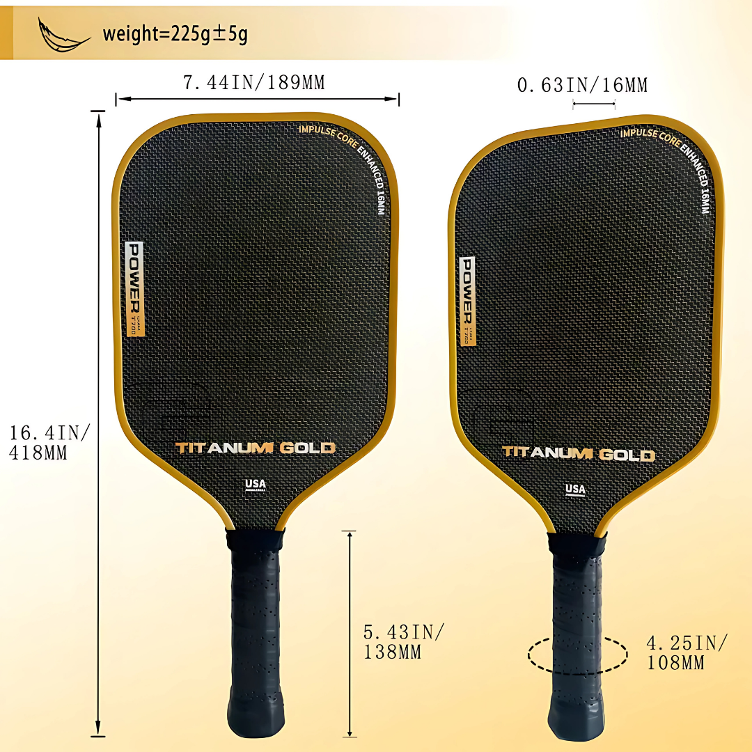Titanium Wire Mixed T700 Carbon Fiber Professional Pickleball Paddle