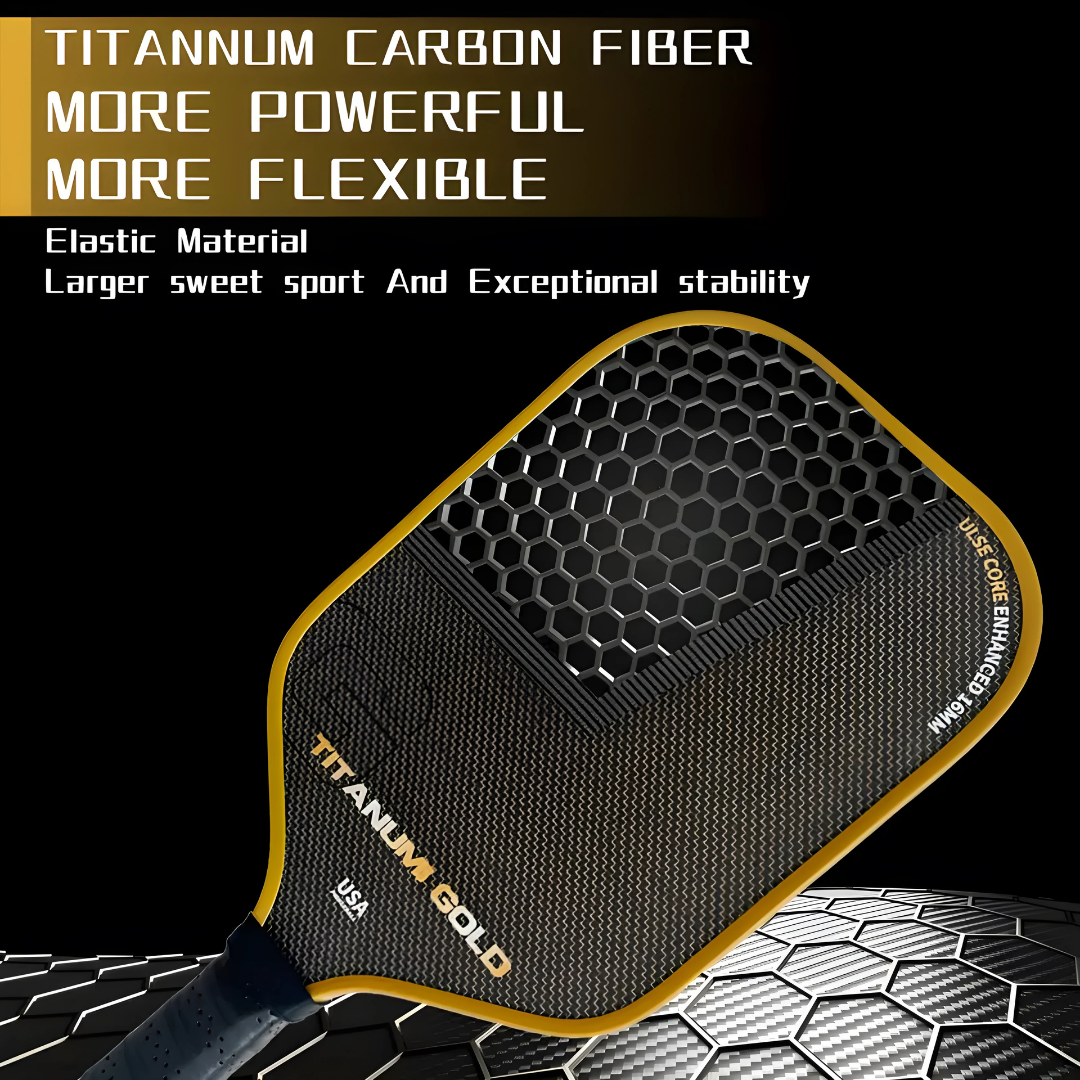 Titanium Wire Mixed T700 Carbon Fiber Professional Pickleball Paddle