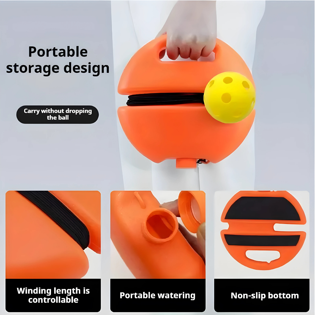 High-Elasticity ABS Pickleball Rebound Trainer - Solo Practice Ball for Indoor/Outdoor, Beginner-Friendly