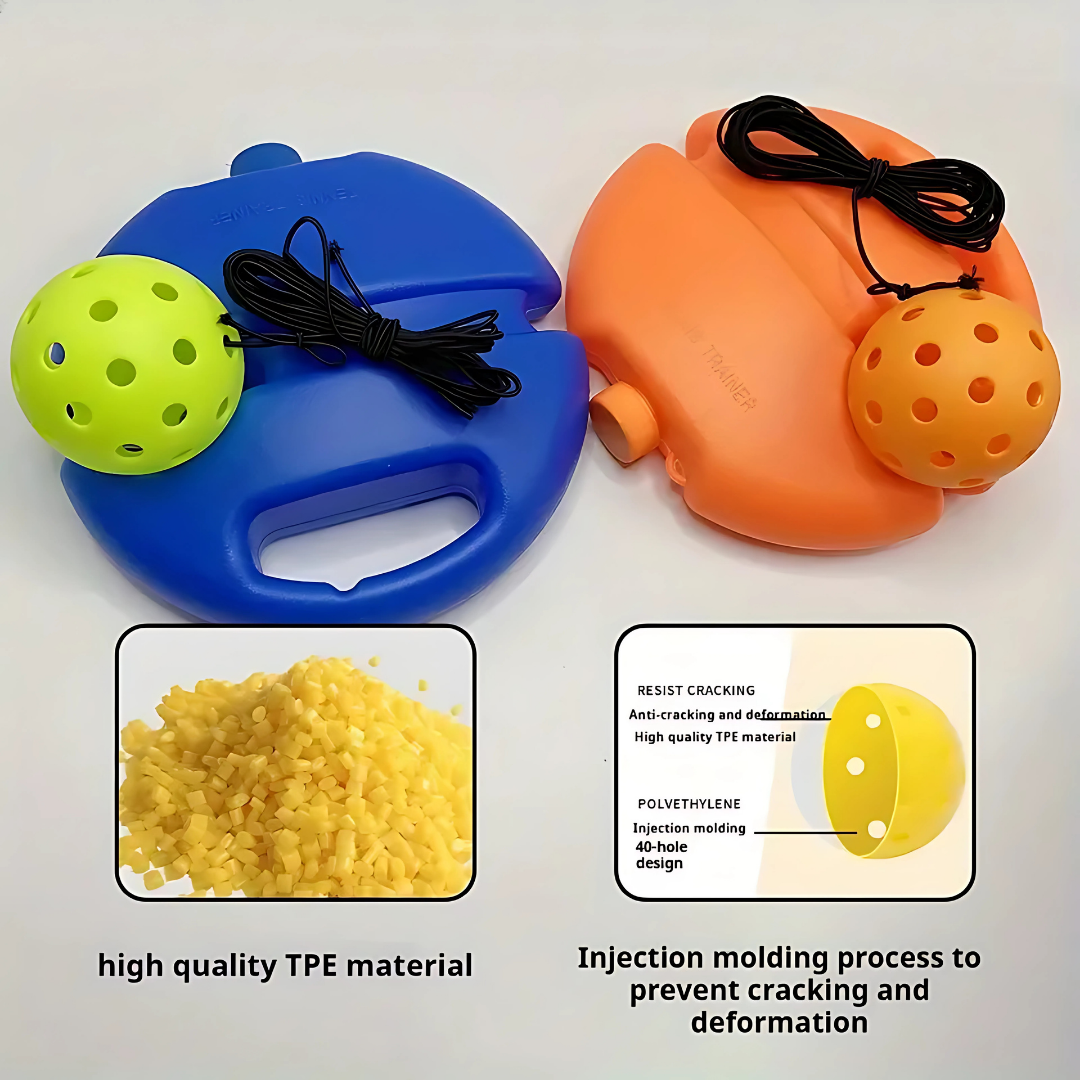 High-Elasticity ABS Pickleball Rebound Trainer - Solo Practice Ball for Indoor/Outdoor, Beginner-Friendly
