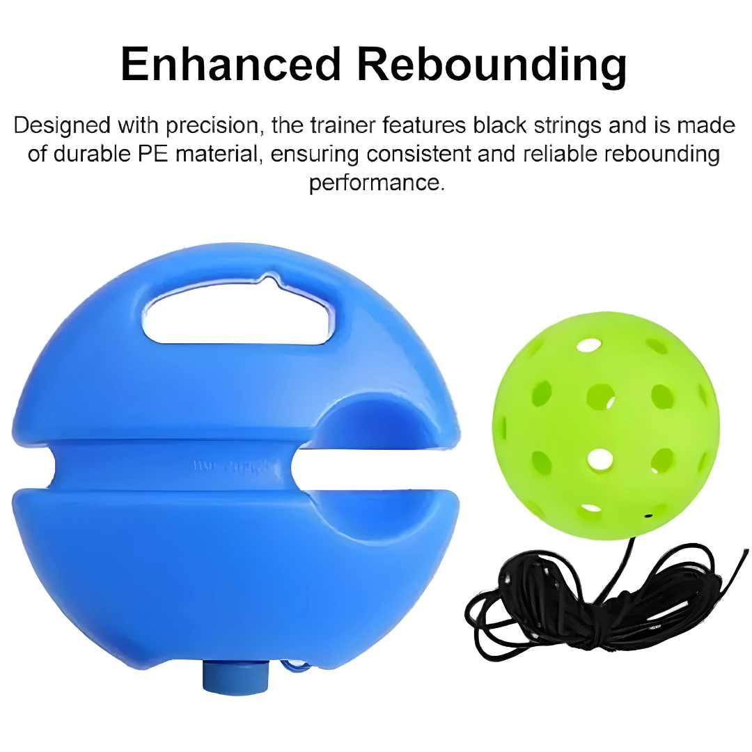 High-Elasticity ABS Pickleball Rebound Trainer - Solo Practice Ball for Indoor/Outdoor, Beginner-Friendly