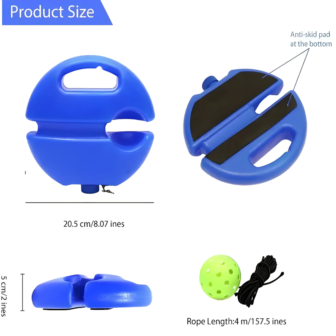 High-Elasticity ABS Pickleball Rebound Trainer - Solo Practice Ball for Indoor/Outdoor, Beginner-Friendly