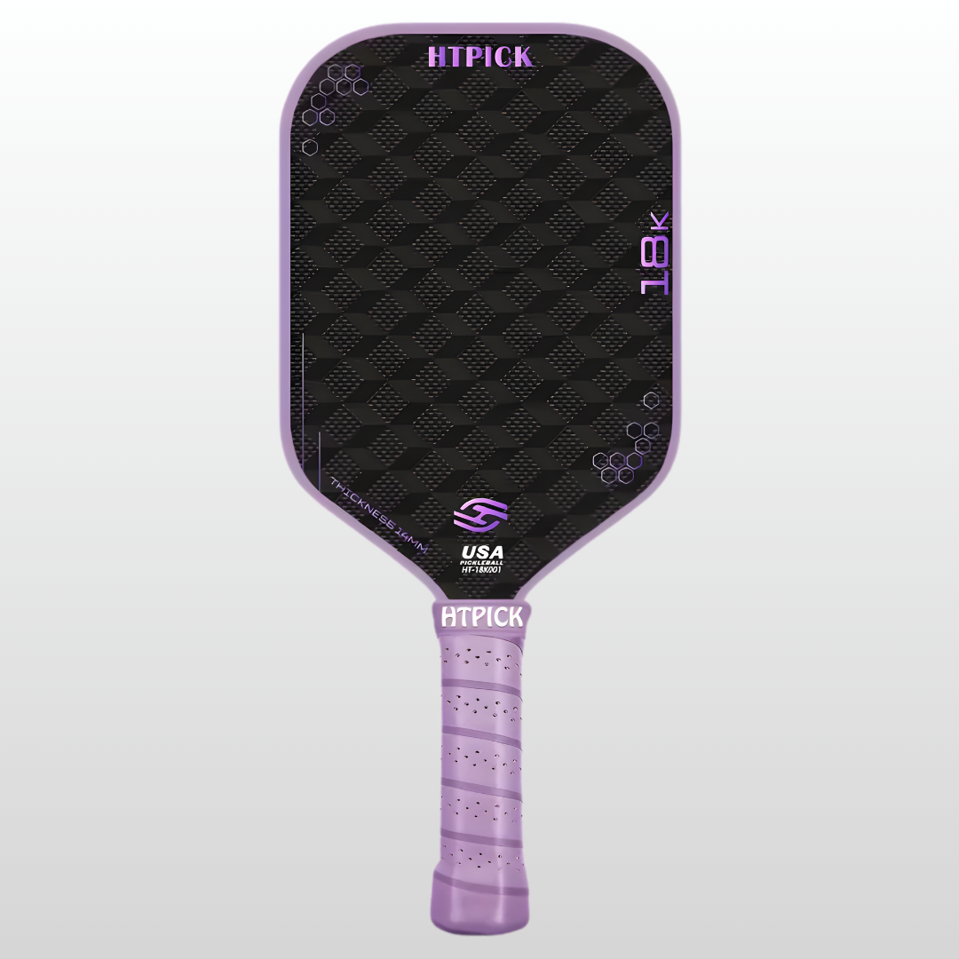 HTPICK USAPA Approved High Quality - Electric Surface Technology Cloth Pattern Enhanced Strength and Feel Pickleball Racket