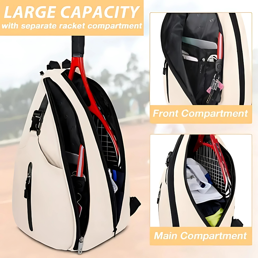 Tournament-Ready Pickleball Bag: Dual-Zone Storage & Ergonomic Shoulder Strap