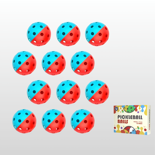 12pcs PickleBall Balls - Two Colors Combined