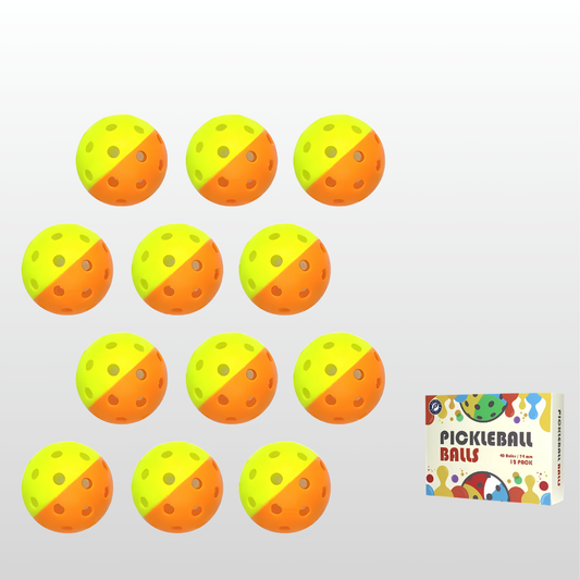 12pcs PickleBall Balls - Two Colors Combined