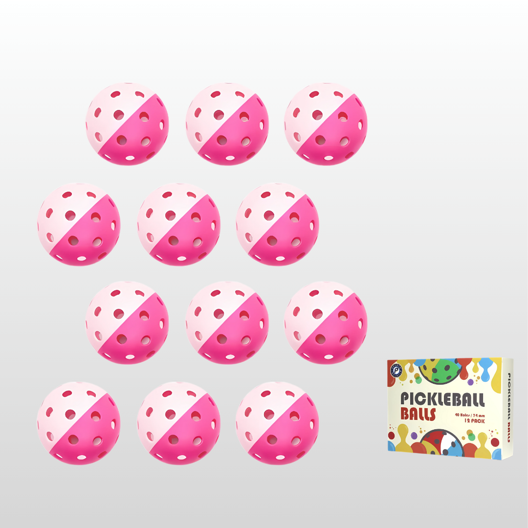 12pcs PickleBall Balls - Two Colors Combined