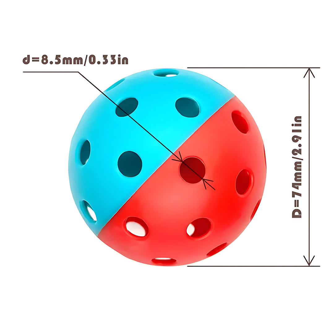 12pcs PickleBall Balls - Two Colors Combined