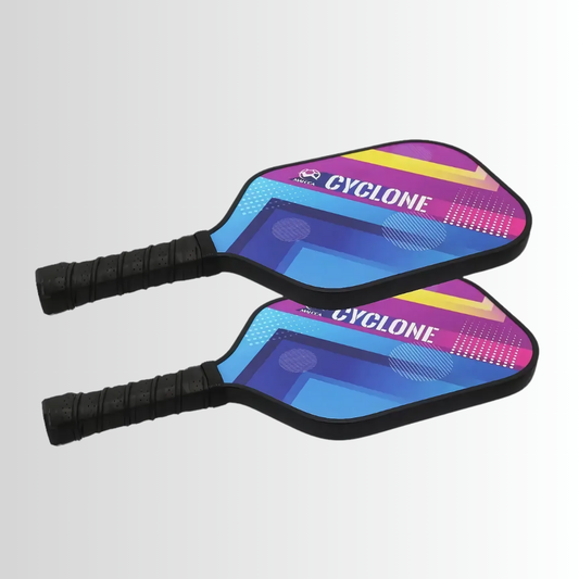 Fiberglass Pickleball Set: 2 Paddles, 4 Balls & Carry Bag