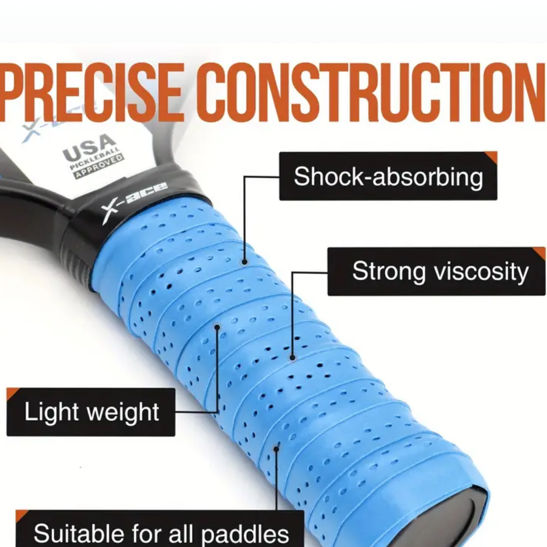 12pcs Perforated Pickleball Paddle Overgrips