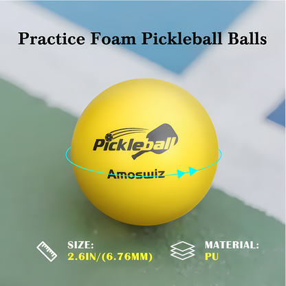 6pcs Quiet Foam Pickleballs