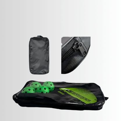 Wood Paddle Set: 2 Rackets, 4 Balls & Bag - Lightweight for Beginners