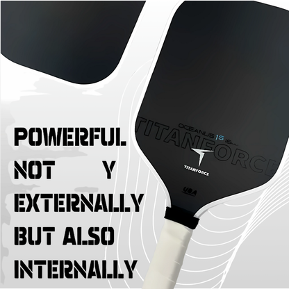 Professional-Grade T800 Carbon Fiber Paddle: 16mm Core for Elite Spin & Control