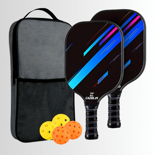 T300 Carbon Paddle Set: Lightweight Design + Tournament Indoor Balls + Ultra-Grip