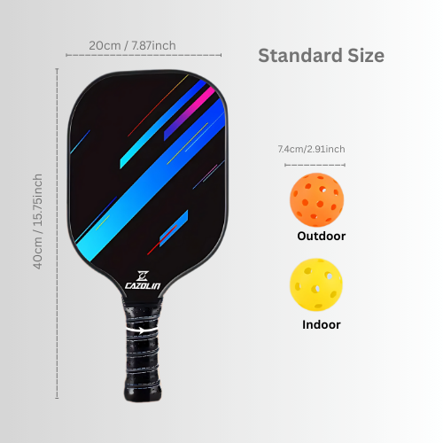 T300 Carbon Paddle Set: Lightweight Design + Tournament Indoor Balls + Ultra-Grip