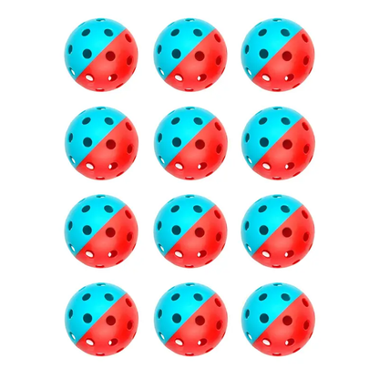 12pcs PickleBall Balls - Two Colors Combined