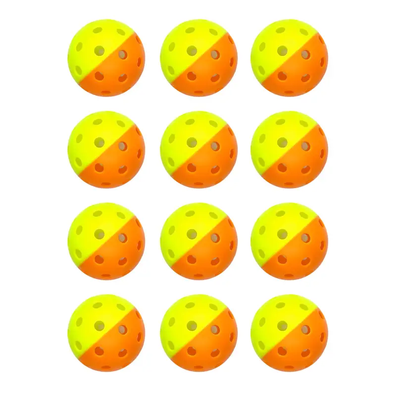12pcs PickleBall Balls - Two Colors Combined