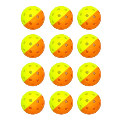 12pcs PickleBall Balls - Two Colors Combined