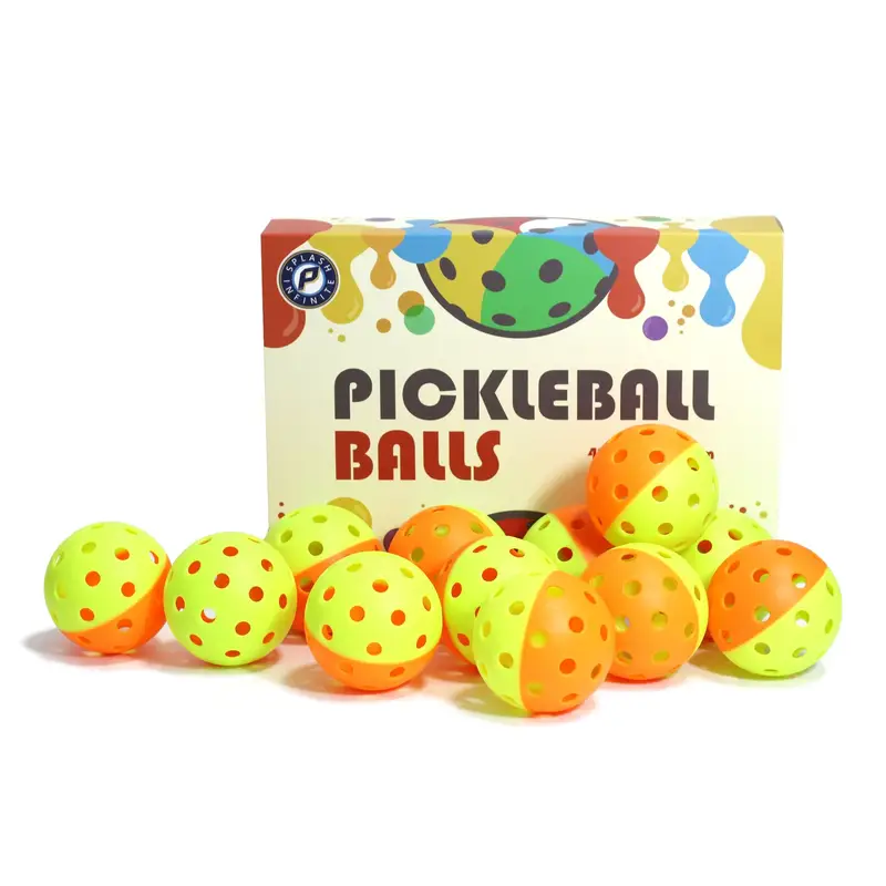 12pcs PickleBall Balls - Two Colors Combined