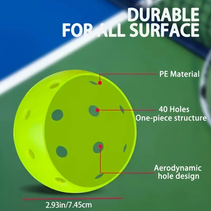 X-ACE 40 PRO Pickleballs (6/12pcs) - Crack-Resistant, Seamless Design