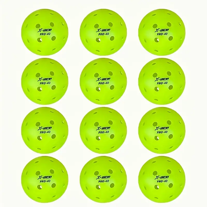 X-ACE 40 PRO Pickleballs (6/12pcs) - Crack-Resistant, Seamless Design