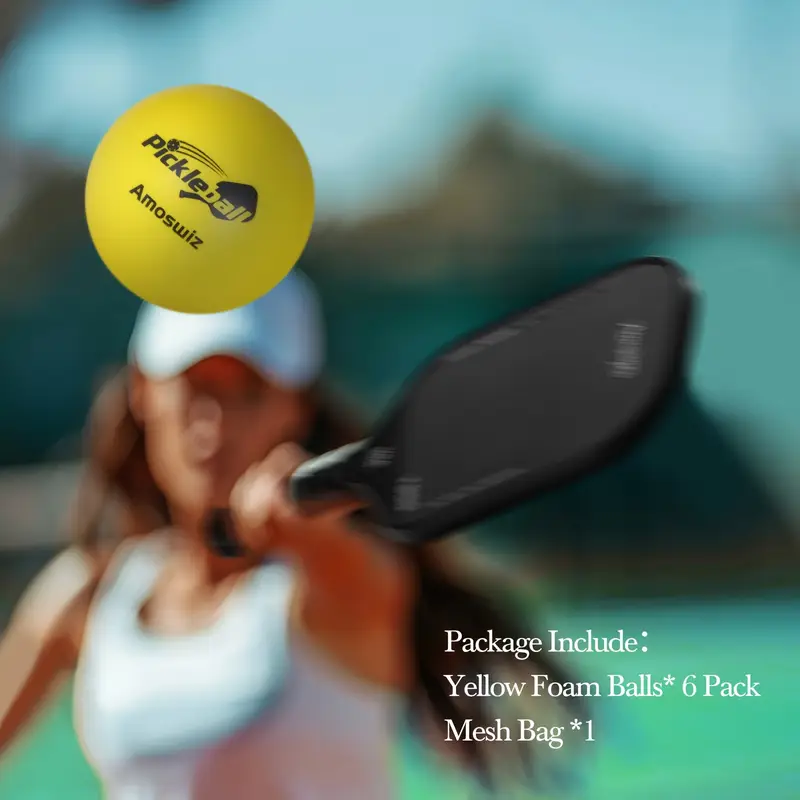 Quiet Foam Pickleballs for Indoor & Outdoor Play