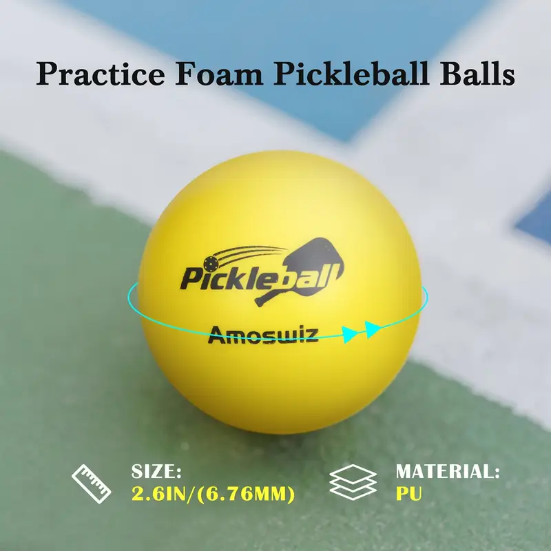 Quiet Foam Pickleballs for Indoor & Outdoor Play