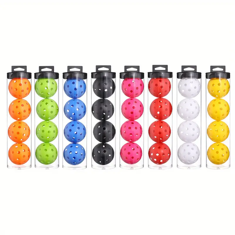 8 Pack All-Terrain Pickleballs Wind-Resistant & Durable