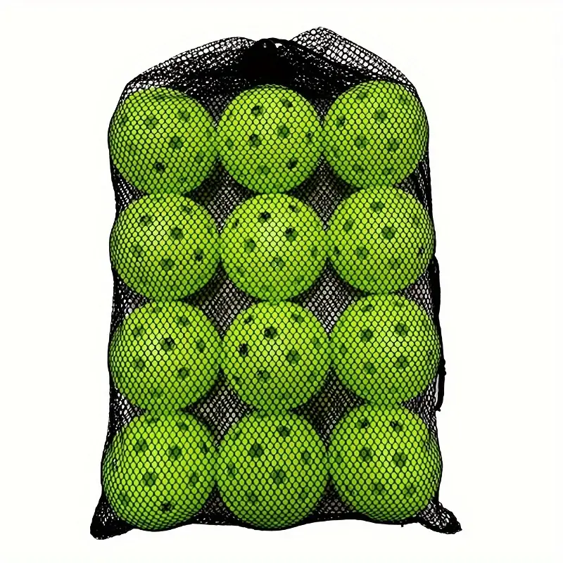 Heavy-Duty Outdoor Pickleballs - 12-Pack Pro Practice Set