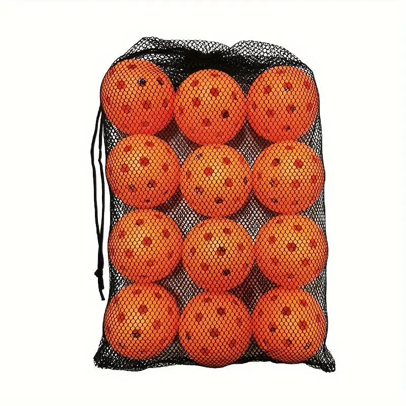 Heavy-Duty Outdoor Pickleballs - 12-Pack Pro Practice Set